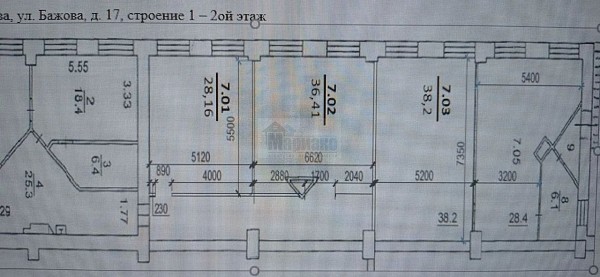 ул. Бажова, д. 17, стр. 1 (офис 2 этаж 36,4кв.м.)